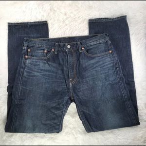 38x34 Levi Strauss 538 Regular Straight Jeans 100% Cotton Denim Red Tag LIKE NEW